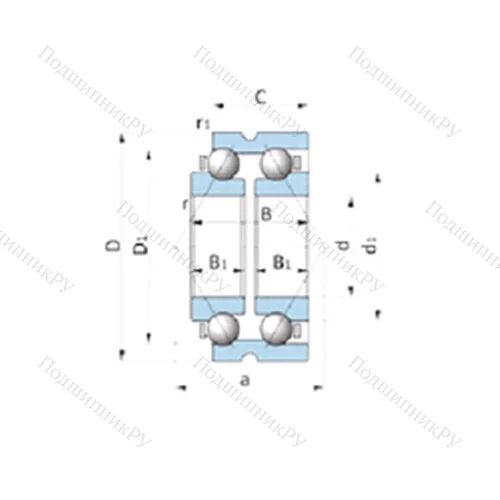 Подшипник шариковый радиально-упорный BD 130-1SA от производителя  NSK Подшипник шариковый радиально-упорный BD 130-1SA от производителя  NSK