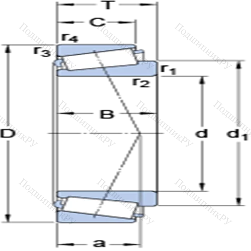 Однорядные конические роликоподшипники 32221 J 2 от производителя  SKF