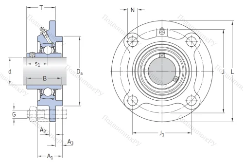 Подшипниковый корпус FYC 505 в Новосибирске