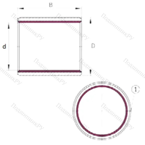 Подшипник скольжения EGB 1220-E 40-B от производителя  INA Подшипник скольжения EGB 1220-E 40-B от производителя  INA