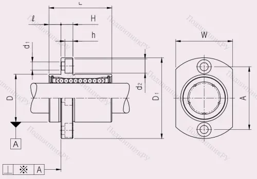 Подшипник LMH 12 UU в Новосибирске