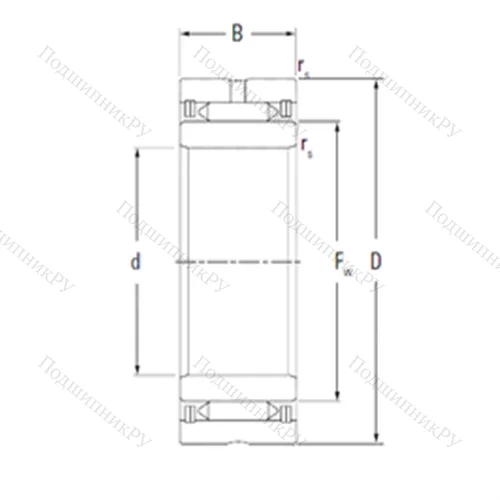 Подшипник игольчатый радиальный NA 2105