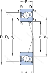 Подшипник S 7001 ACE/HCP 4A