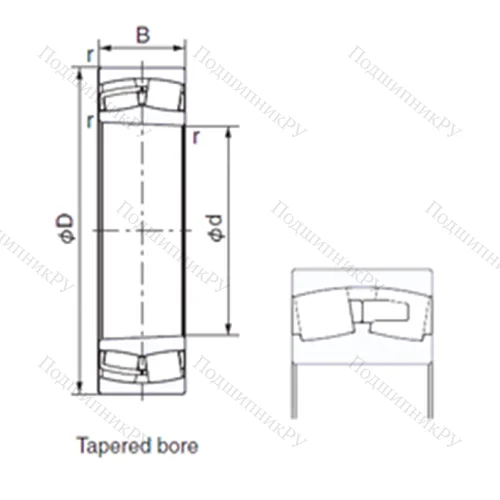 Подшипник роликовый радиальный 22315AEXK