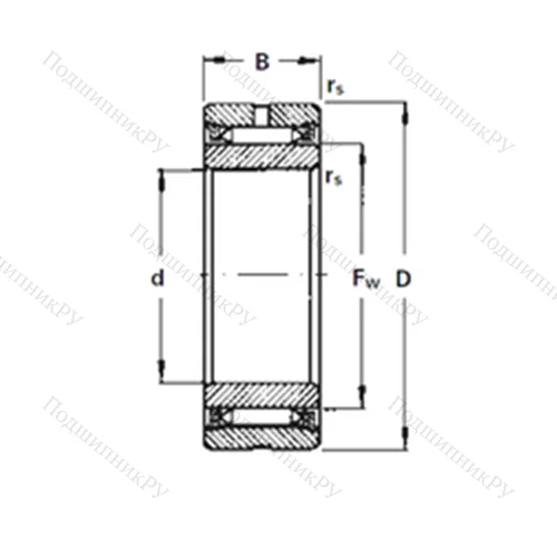 Подшипник игольчатый радиальный NA 2140 от производителя  TIMKEN
