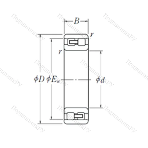 Подшипник роликовый радиальный NN 3022