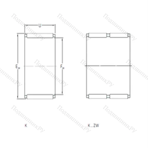 Подшипник игольчатый радиальный K 20x24x13 от производителя  SKF Подшипник игольчатый радиальный K 20x24x13 от производителя  SKF
