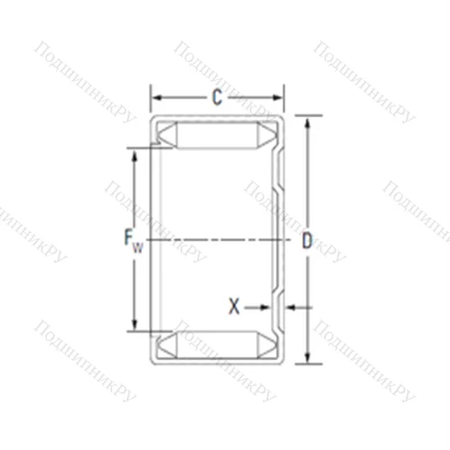 Подшипник игольчатый радиальный M 26201