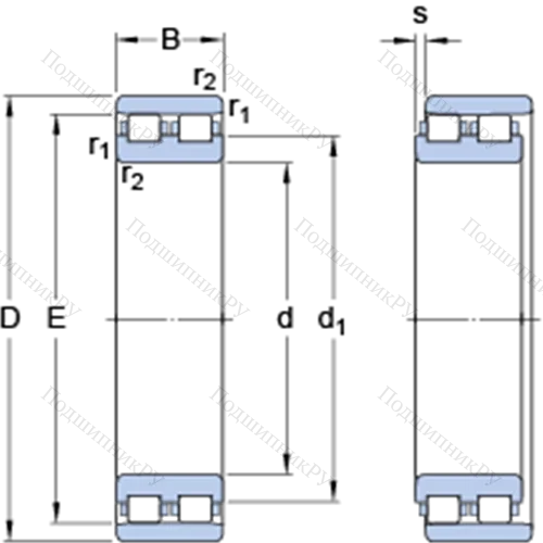 Прецизионные двухрядные цилиндрические роликоподшипники NN 3014 TN/SP от производителя  SKF