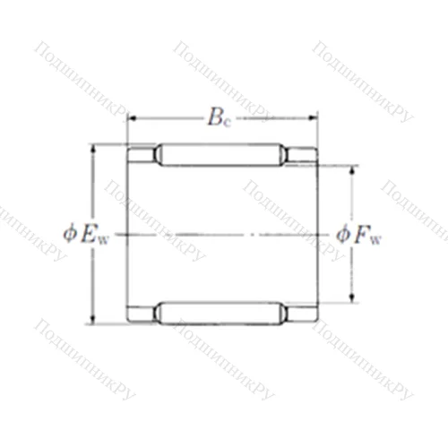 Подшипник игольчатый радиальный FBN-152118-E