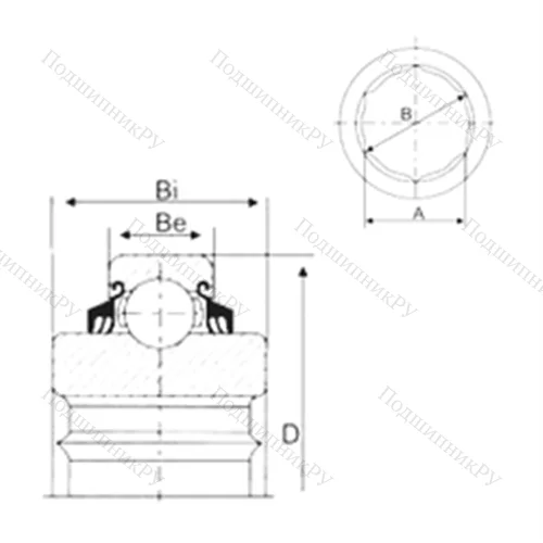 Подшипник шариковый радиальный W 208PPB 21