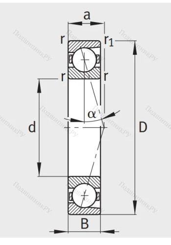 Сверхточный подшипник B 71905 CTP 4SUL от производителя  FAG