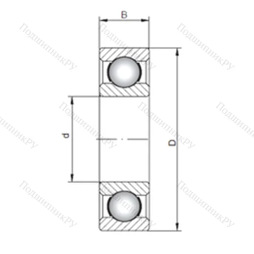 Подшипник шариковый радиальный 619/710 от производителя  SPZ-GROUP