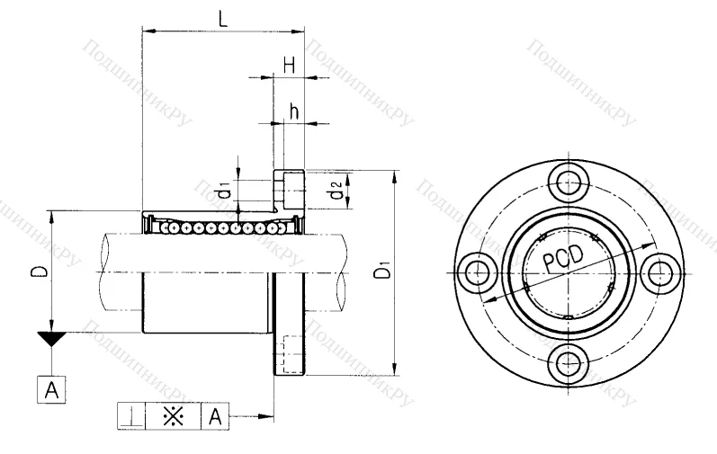 Подшипник LMF 30 UU в Новосибирске