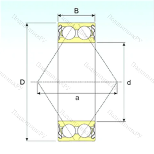 Подшипник шариковый радиально-упорный 3203-ZZ от производителя  ISB