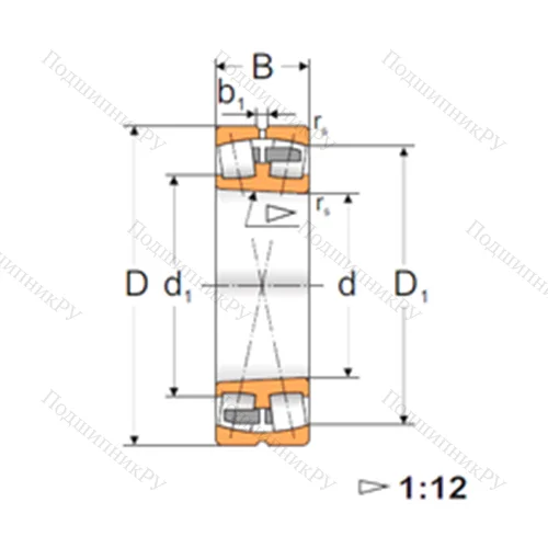 Подшипник роликовый радиальный самоцентрирующийся 22328K от производителя  FBJ