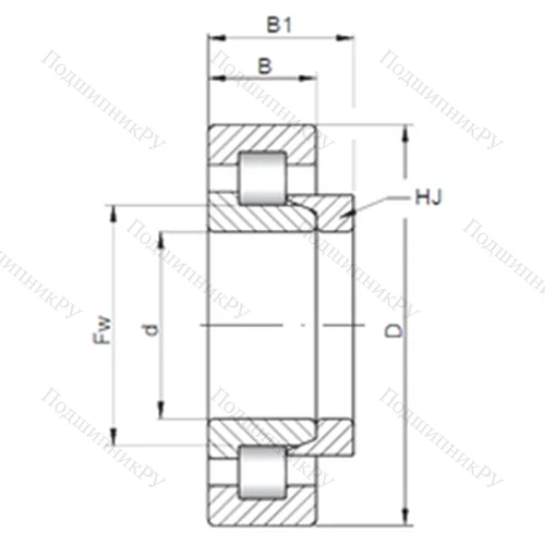 Подшипник роликовый радиальный NH 430 от производителя  CX Подшипник роликовый радиальный NH 430 от производителя  CX