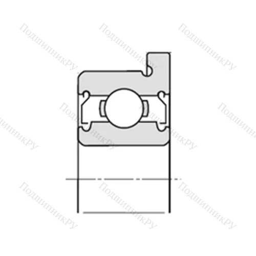 Подшипник шариковый радиальный F-W 688AZZ