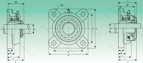 Подшипниковый узел UKF 207 в Новосибирске