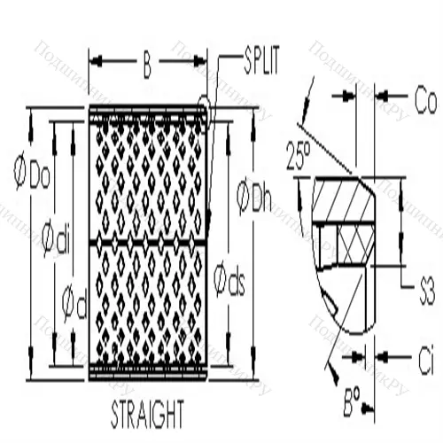 Втулка скольжения AST 090 140100 от производителя  AST Втулка скольжения AST 090 140100 от производителя  AST