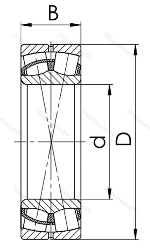 Сферический роликовый подшипник 53616 АН (22316 CCW 33) в Новосибирске