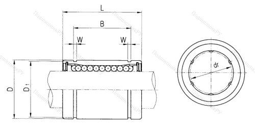 Подшипник LM 12 UU в Новосибирске