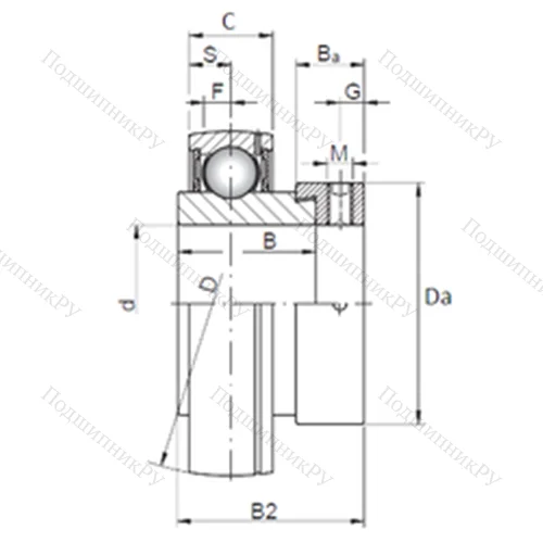 Подшипник шариковый радиальный FD 211