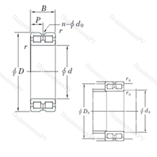Подшипник роликовый радиальный DC 4864AVW