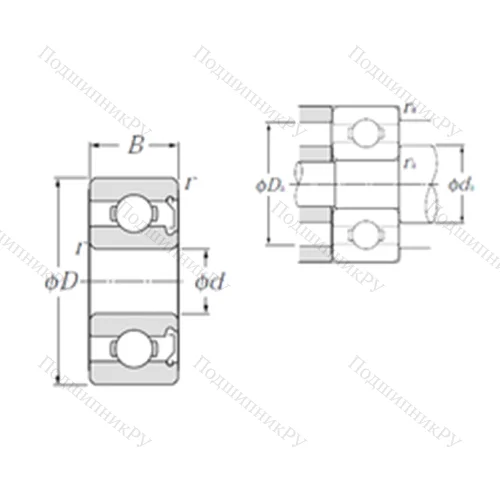 Подшипник шариковый радиальный
