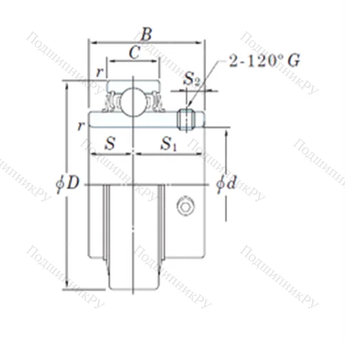 Подшипник шариковый радиальный RB 202-10 от производителя  KOYO