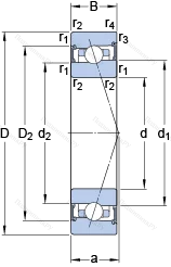 Подшипник S 71920 ACB/HCP 4A