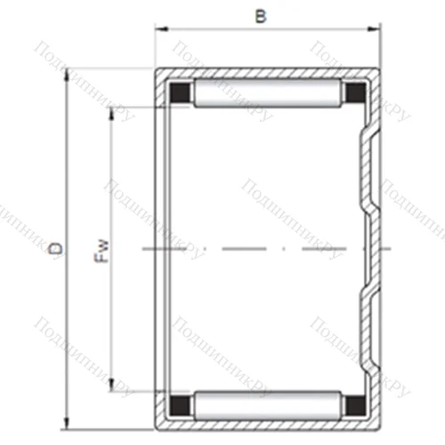 Подшипник роликовый радиальный BK 303832 от производителя  CX