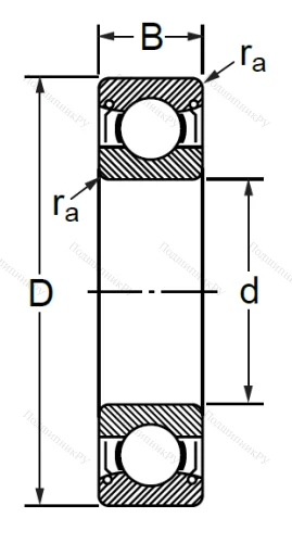 Шариковый однорядный подшипник 76-80302 (6302 ZZC 3) в Новосибирске