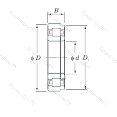 Подшипник роликовый радиальный NUP 2206R