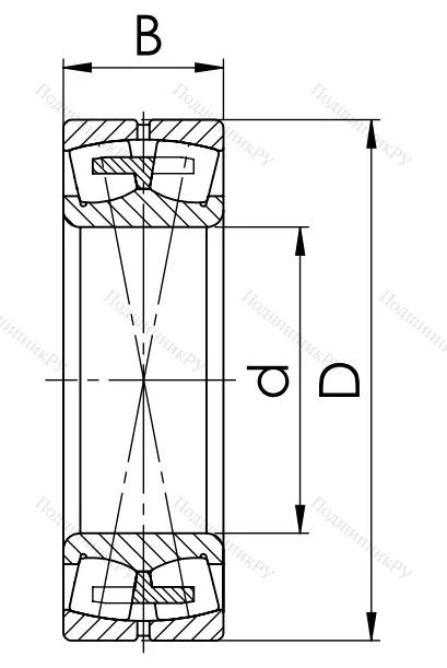 Сферический роликовый подшипник 3514 МН (22214 CMBW 33) в Новосибирске