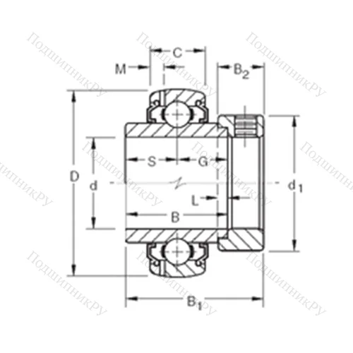 Подшипник шариковый радиальный G 1207KLLB