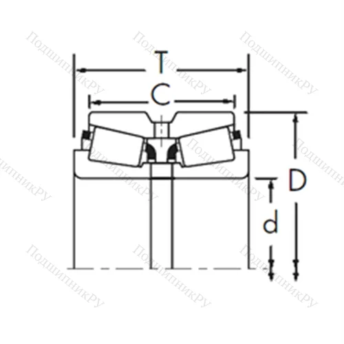 Подшипник роликовый радиально-упорный 468/452D+X 1S-468 от производителя  TIMKEN Подшипник роликовый радиально-упорный 468/452D+X 1S-468 от производителя  TIMKEN