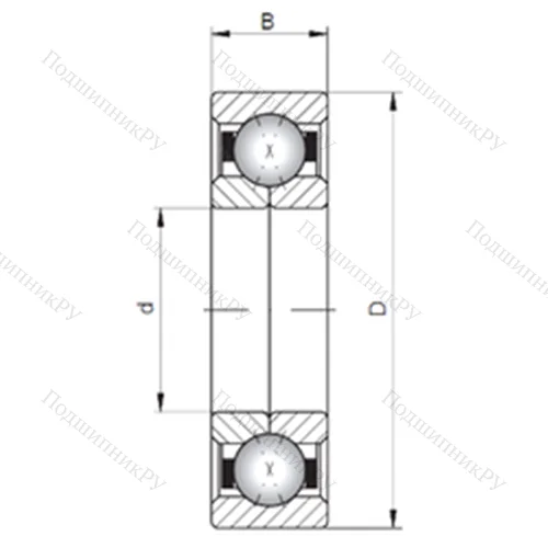 Подшипник шариковый радиально-упорный QJ 1032 от производителя  CX Подшипник шариковый радиально-упорный QJ 1032 от производителя  CX
