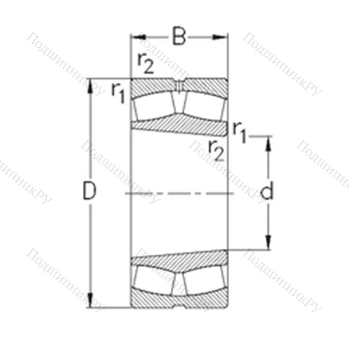 Подшипник роликовый радиальный самоцентрирующийся 241/630-K 30-MB-W 33 от производителя  NKE