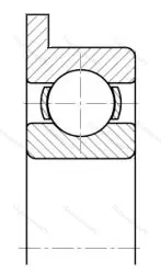 Подшипник  840039 размер 9x30x10