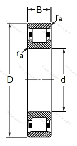 Цилиндрический роликовый подшипник 2322 (N 322) в Новосибирске