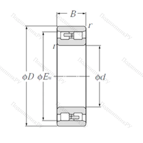 Подшипник роликовый радиальный NN 4938