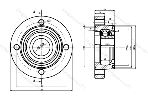 Подшипниковый узел в сборе LSGR 207-TBS в Новосибирске Подшипниковый узел в сборе LSGR 207-TBS в Новосибирске