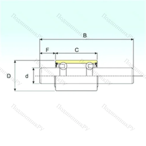Подшипник шариковый радиальный WB 1226108 от производителя  ISB