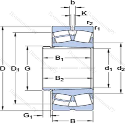 Сферические роликоподшипники на стяжной втулке 23032 CCK/W 33 + AH 3032
