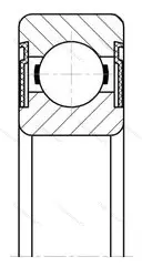 Подшипник  180504 (62204-2RS) размер 20x47x18 от производителя  ГПЗ-23 Подшипник  180504 (62204-2RS) размер 20x47x18 от производителя  ГПЗ-23