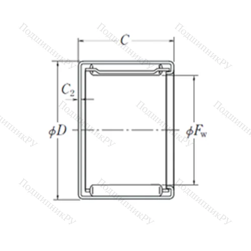 Подшипник игольчатый радиальный MFJ-2816 от производителя  NSK