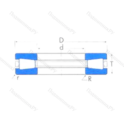 Подшипник роликовый упорный T 1421 от производителя  TIMKEN