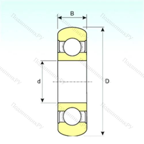 Подшипник шариковый радиальный 6205-2RS BOMB от производителя  ISB Подшипник шариковый радиальный 6205-2RS BOMB от производителя  ISB