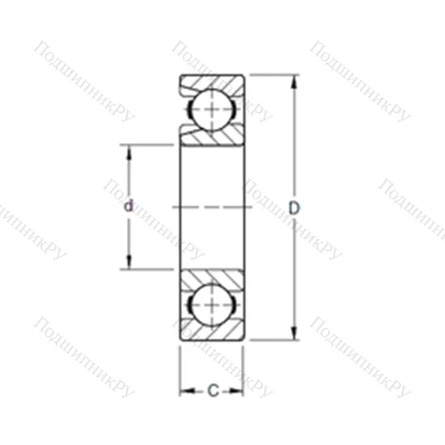 Подшипник шариковый радиальный 234W от производителя  TIMKEN